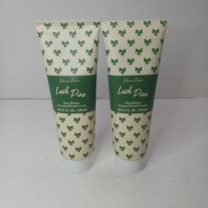 Lot Of 2 Johnson Parker Lush Pine Shea Butter Sented Hand Cream 8 Oz.    Brand n